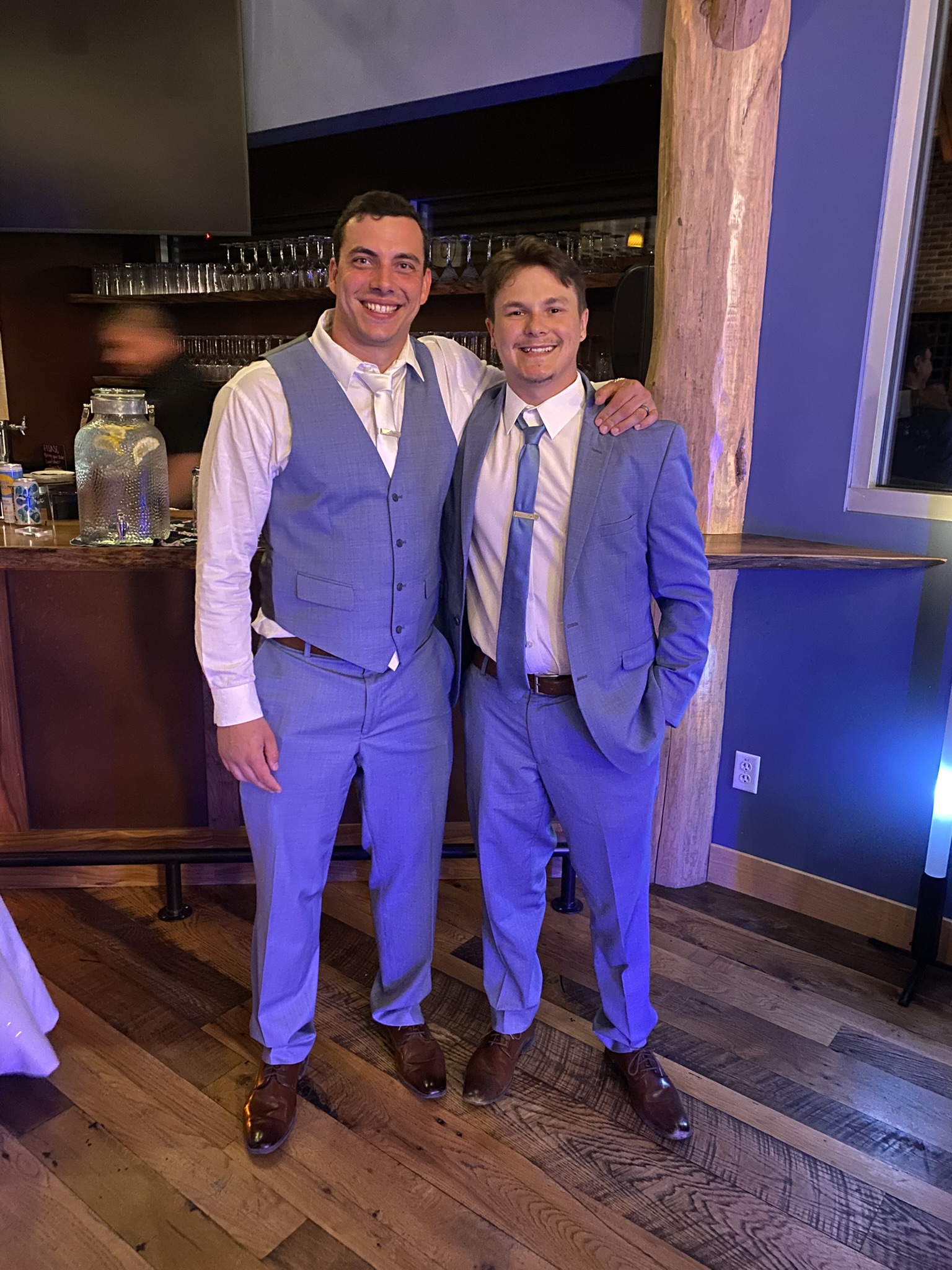 Friends at a wedding